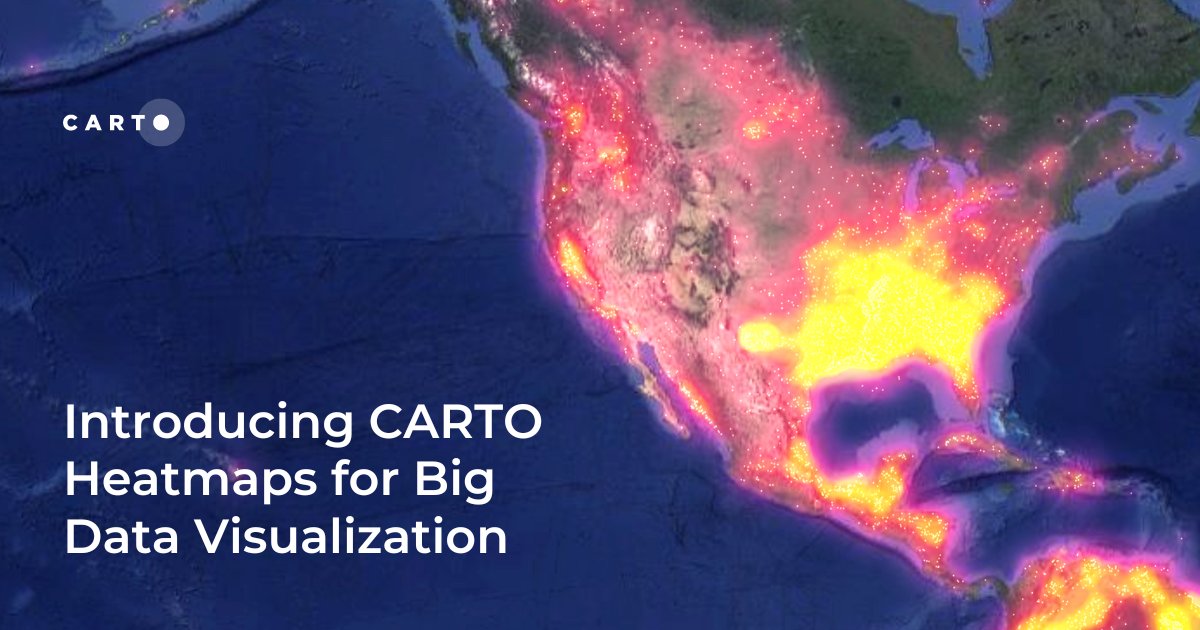 Have you tried out our updated heatmaps functionality yet? Now available for layers of an UNLIMITED size!! 🔥🌍

Learn how to leverage heatmaps to create more powerful &amp; intuitive maps with our guide ft. tips, tricks &amp; tutorials! 👇

hubs.ly/Q02JTxYv0  #geospatial #dataviz