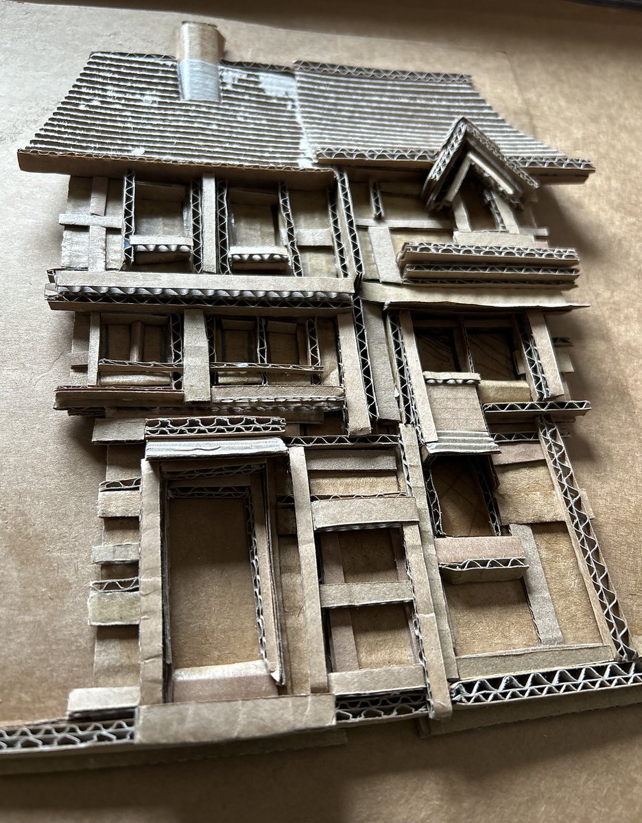 Amazing what you can do with just strips cut from an old cardboard box. 
darrellwakelam.com