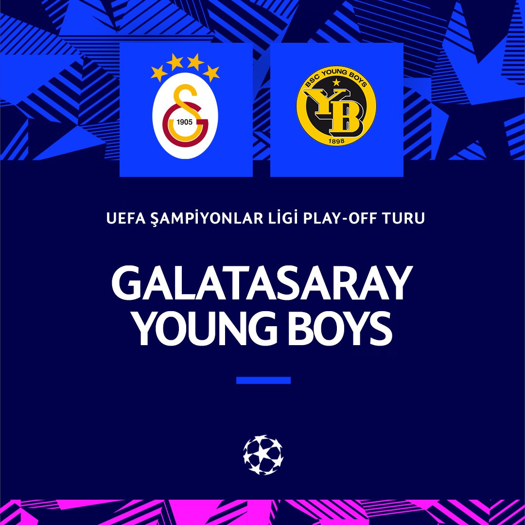 ℹ️ UEFA Şampiyonlar Ligi Play-off Turu'ndaki rakibimiz Young Boys oldu.

#UCLdraw