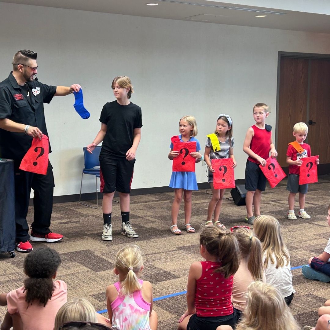 WaverlyLibrary's tweet photo. Our final summer programs last week were magical! We had a great time watching and learning magic tricks, followed by hands-on science stations the next day. Stay tuned for some final statistics on all the reading and fun we had together this summer! https://t.co/SdLD5yKUMZ