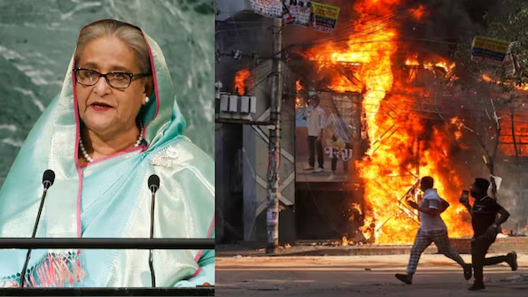 #Bangladesh 🇧🇩PM #SheikhHasina resigns from post, flies off to India in military helicopter.

Thousands of Bangladeshi protesters stormed the palace of Prime Minister Sheikh Hasina in Dhaka.
