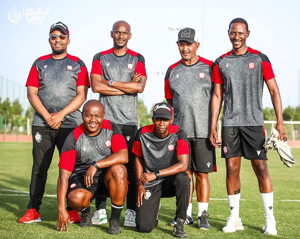 Lorenz Kรถhler (@lorenz_ko) on Twitter photo ๐ฟ๐ฆ Rulani Mokwena and his squad at Wydad:
๐ฟ๐ฆ Alan Freese
๐ฟ๐ฆ Sinethemba Badela
๐ฟ๐ฆ Sean Louw
๐ฟ๐ฆ Sibusiso Makitla
๐ฟ๐ฆ Sibusiso Mahlangu
#DimaWydad | <a href="/WACofficiel/">Wydad Athletic Club</a> ๐ฟ๐ฆ Rulani Mokwena and his squad at Wydad:
๐ฟ๐ฆ Alan Freese
๐ฟ๐ฆ Sinethemba Badela
๐ฟ๐ฆ Sean Louw
๐ฟ๐ฆ Sibusiso Makitla
๐ฟ๐ฆ Sibusiso Mahlangu
#DimaWydad | <a href="/WACofficiel/">Wydad Athletic Club</a>