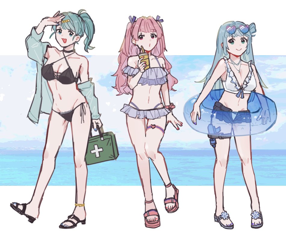 鬼可愛いし水着がそれぞれ個性でてて素敵だあ！ありがとうございます！