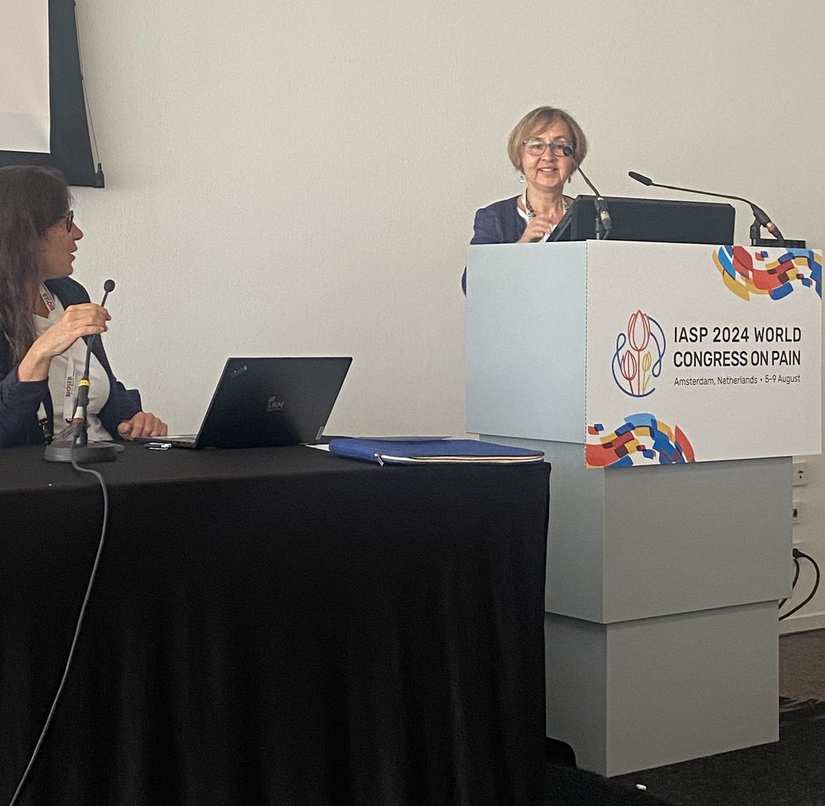 Kicking off #WC2024 <a href="/IASPpain/">IASP</a> in #Amsterdam with presentations by <a href="/ksluka0101/">Kathleen Sluka</a> Luda Diatchenko and Laura Wandner at the Acute to Chronic SIG meeting #A2CPS