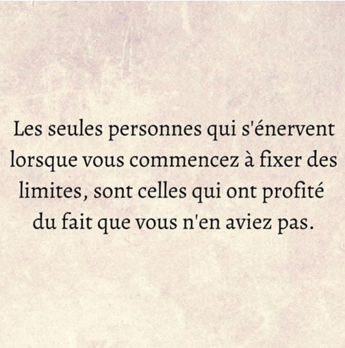 Un peu d'inspiration ✨  

Les seules personnes qui s'énervent lorsque vous commencez à fixer des limites, sont celles qui ont profité du fait que vous n'en aviez pas.

#Inspiration #DéveloppementPersonnel #RespectDeSoi #BienÊtre #AffirmationDeSoi #Hémisphèreformation