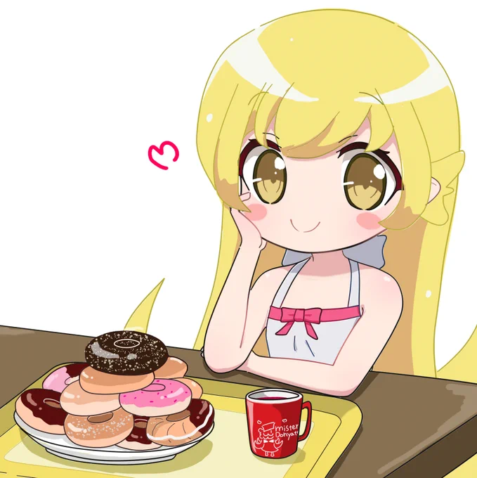 「しのぶドーナツ」#忍野忍 #物語シリーズ 