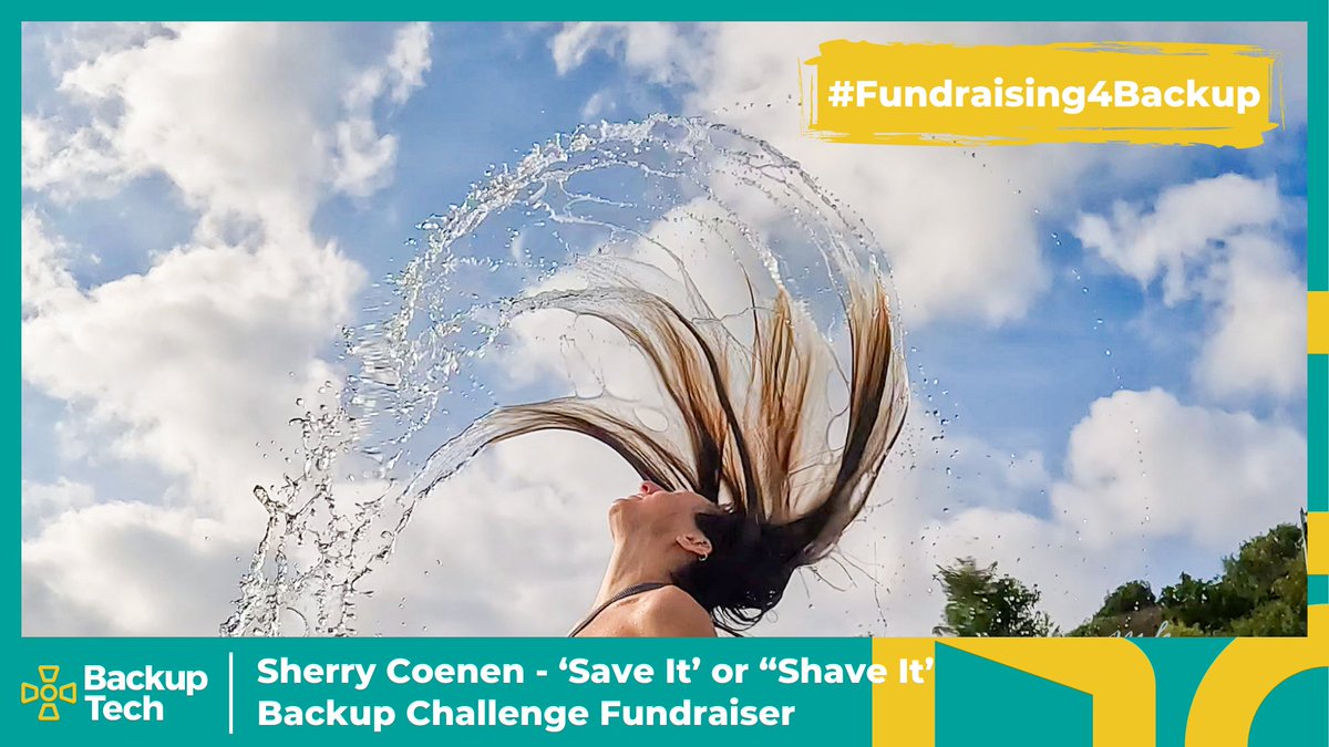 LD Sherry Coenen is #Fundraising4Backup with her 'Save It' or 'Shave It' campaign asking people to donate to either 'Shave' or 'Save' her 28inches long hair 😁
More info click here bit.ly/4du4msp

Thanks Sherry for choosing to support Backup 🙏

Photo credit Milly Haines