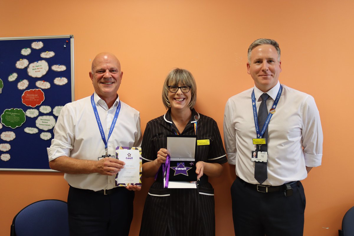 UHDBTrust's tweet photo. Kath Hulkorey has become the third UHDB colleague to win the @CavellCharity Star Award in three successive years - in recognition of her unwavering compassion, outstanding leadership and dedication to enhancing nursing practice ✨
Congratulations, Kath!
📝 https://t.co/CeZg7B002m https://t.co/4uBLqcmtdr