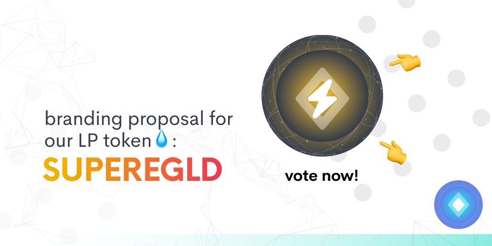 TidyMeOrg's tweet image. NEW proposal for Superciety DAO: Branding of our LP token⚡️

 – since it will soon have an even more substantial role in the superciety ecosystem💡

the proposal runs for 3 days⏳