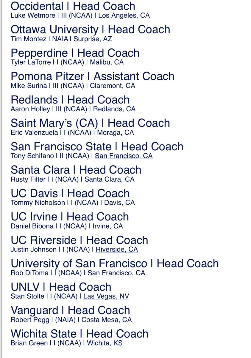 Sept 21-22 Orange,CA Head Coach World Series! ⁦<a href="/GoShockers/">Go Shockers</a>⁩ ⁦<a href="/stmarysca/">Saint Mary's College</a>⁩ ⁦<a href="/Emvalenz/">Eric Valenzuela</a>⁩ ⁦<a href="/ArizonaState/">Arizona State</a>⁩ ⁦<a href="/SFDonsBaseball/">San Francisco Baseball</a>⁩