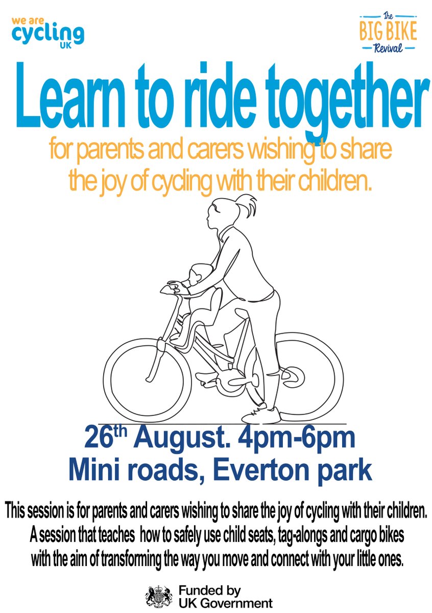 PelotonLiv's tweet photo. Learn to ride together.
Part of @WeAreCyclingUK #BigBikeRevival

https://t.co/iGq4qa1mBp https://t.co/ElNgSD25so
