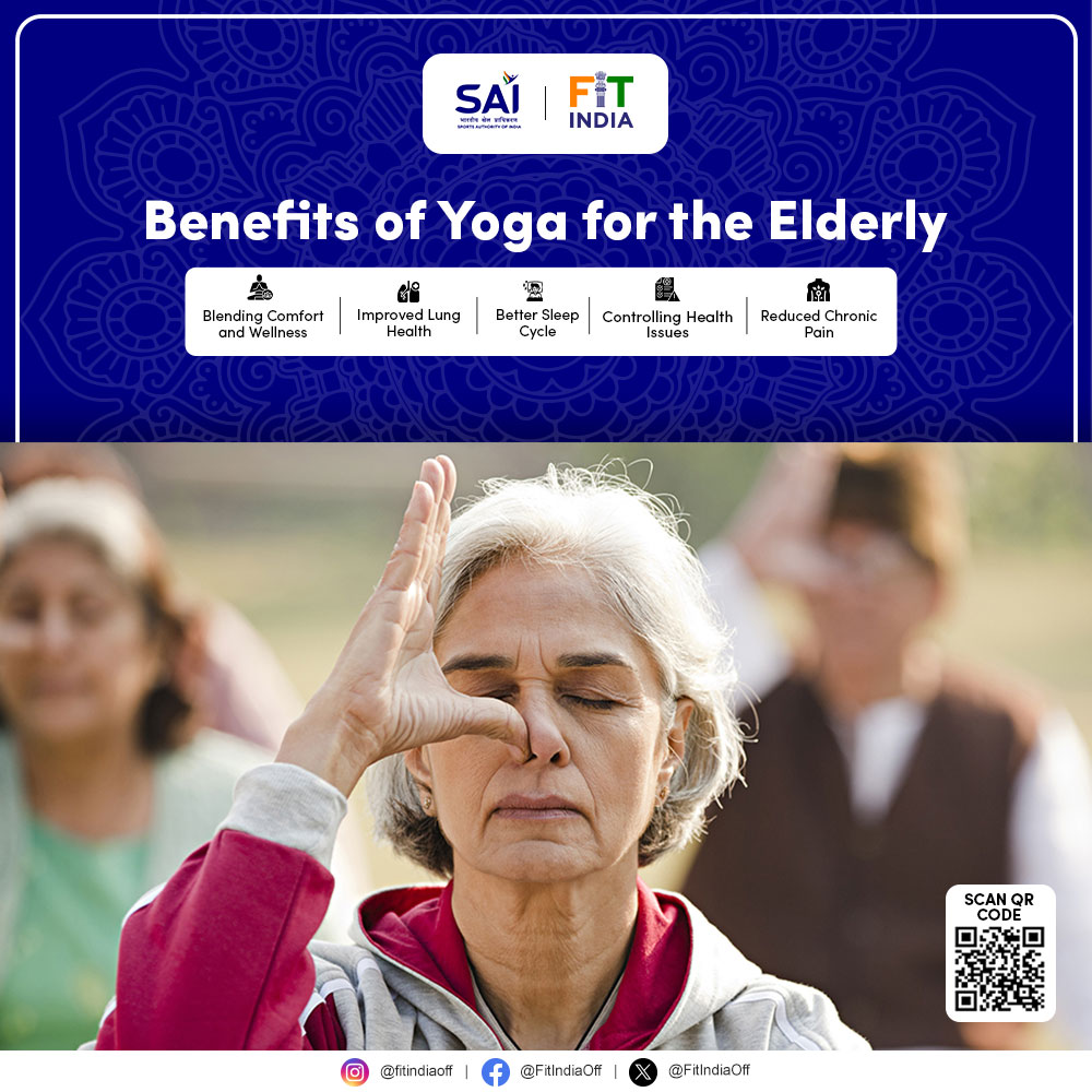 FitIndiaOff's tweet image. Here are some benefits of Yoga for the elderly that will motivate them to improve their lives. 

Download the Fit India Mobile App to stay updated with upcoming tutorials and wellness recommendations!

#Yoga #StressRelief #FIMA #FitIndia #Stretches #healthylife #lifestylechange