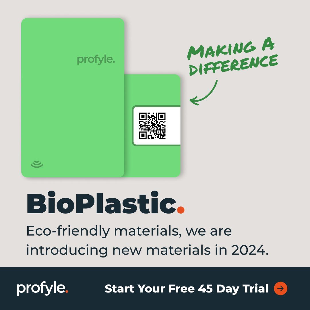profylecard's tweet image. Making a difference in 2024 with eco-friendly materials like BioPlastic! 🌱 We're committed to sustainability and reducing environmental impact. Stay tuned for more! go.profyle.cards/WhwVoi #Sustainability #EcoFriendly #BioPlastic #Innovation