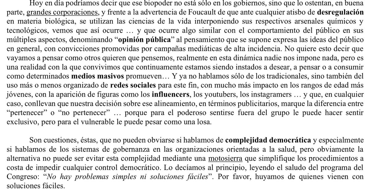 Ana S Guerra / ❤️ (@anamarsu) on Twitter photo Hay lecturas imprescindibles.
Y ya.
<a href="/pifermu/">Pablo I. Fdez. Muñiz</a>
Complejidad Democrática, Gobernanza y Organizaciones Orientadas a la Salud. Bioética Complutense 47 (2024) pp. 7-18. ucm.es/data/cont/docs…
Cuestiones que destaco, por vivencia, visión y convicción. Hay lecturas imprescindibles.
Y ya.
<a href="/pifermu/">Pablo I. Fdez. Muñiz</a>
Complejidad Democrática, Gobernanza y Organizaciones Orientadas a la Salud. Bioética Complutense 47 (2024) pp. 7-18. ucm.es/data/cont/docs…
Cuestiones que destaco, por vivencia, visión y convicción.