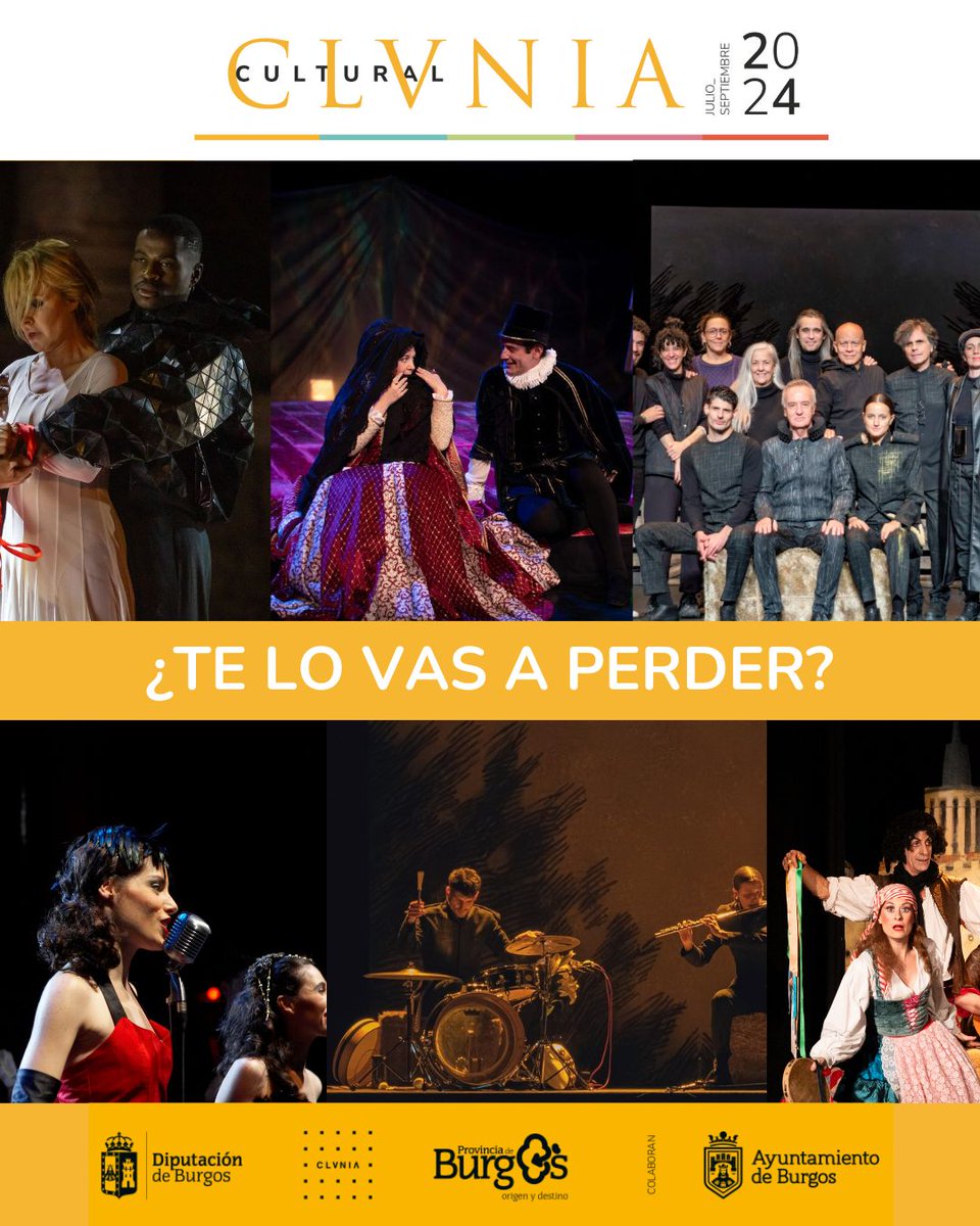 🌟 ¡No te puedes perder el Festival de Clunia! 🌟  Sumérgete en el teatro, la música y la danza en un entorno único.

¡En solo 2 días nos reencontramos para celebrar el arte y la historia como nunca antes! 🎭🎶