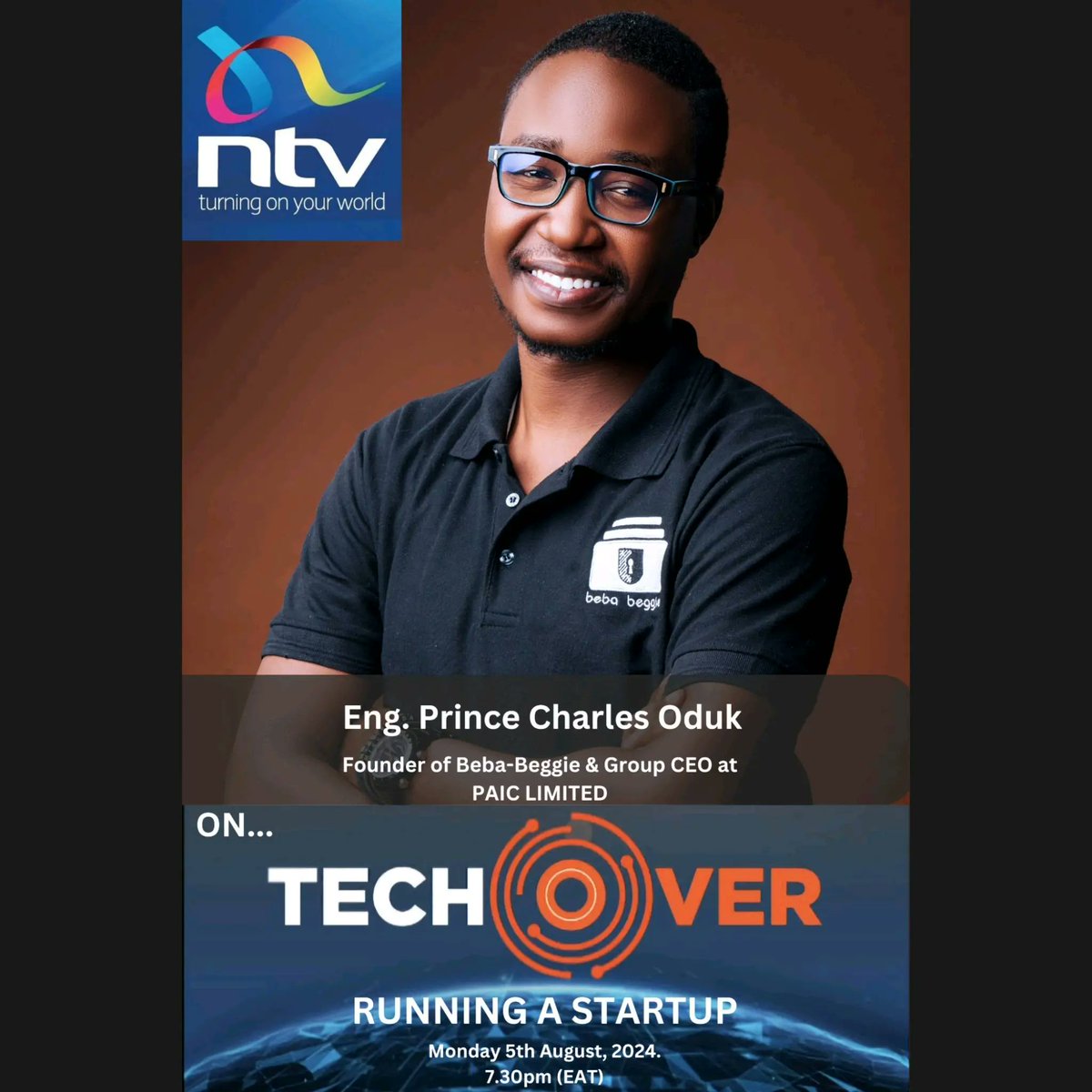 Eng. Prince Charles Oduk (@charlesoduk) on Twitter photo Let's talk about what it really looks like and takes to run a startup.
See you then with one <a href="/BrianGeorgeKE/">Branji</a> on <a href="/ntvkenya/">NTV Kenya</a> today at 7.30pm
Cc: <a href="/beba_beggie/">Beba-Beggie: Smart storage E-lockers</a>
#TechOver
#OurOwnInnovationForOurOwnPeople
#MadeInAfrica
#bebabeggietotheworld #SmartLocker #Bebabeggieit #RentALocker Let's talk about what it really looks like and takes to run a startup.
See you then with one <a href="/BrianGeorgeKE/">Branji</a> on <a href="/ntvkenya/">NTV Kenya</a> today at 7.30pm
Cc: <a href="/beba_beggie/">Beba-Beggie: Smart storage E-lockers</a>
#TechOver
#OurOwnInnovationForOurOwnPeople
#MadeInAfrica
#bebabeggietotheworld #SmartLocker #Bebabeggieit #RentALocker