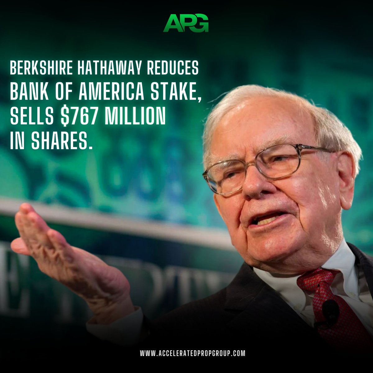 Berkshire has further reduced its stake by selling an additional 18.42 million shares valued at about $767 million. This brought Berkshire's holdings to 961.65 million shares, reducing its ownership to 12.49%.

Thoughts? 👇

#acceleratedpropgroup #berkshirehathaway #warrenbuffet