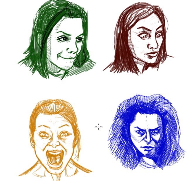 Did some warm up sketches to get me back in the zone for some art I wanted to do
Pretty happy with how these came out!
#sketches #art #Digitalart #expressions #drawingfromreference