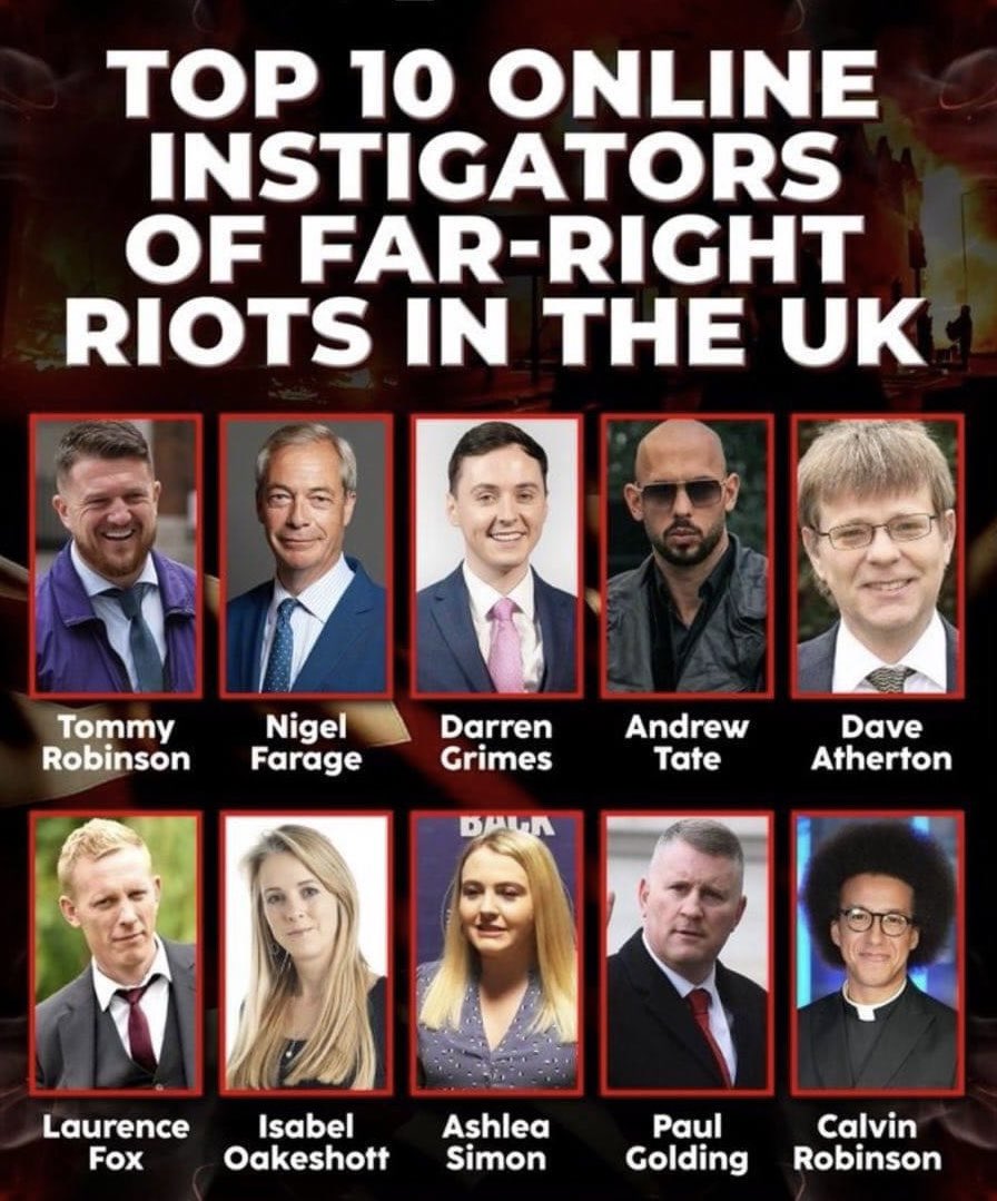 Cobra bingo card of arrest!
#FarageRiot