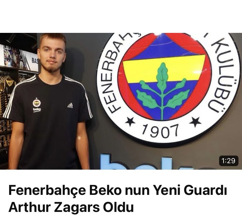 Fenerbahçe Beko nun 2024-25 sezonu için tekrar kadrosuna kattığı Arthur Zagars 2023'de Litvanya karşısında 17 asist ile Dünya Kupası tarihinde bir maçta en çok asist yapan oyuncu rekoru kırdı.

                       👇👇👇👇
youtu.be/V6W0EHVhdKk?si…

#fenerbahçebeko #arthurzagars