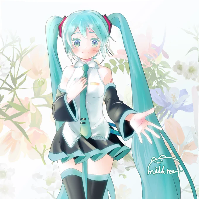 #私はこういう絵描きです見た絵描き全員参加 初音ミクさんとゲームとネコさんが好きです 