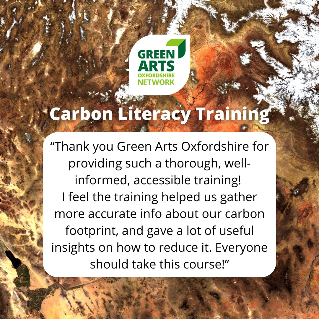Join the growing Carbon Literate community... 
🌱 Arts &amp; Culture Carbon Literacy Training 
🕥 Wednesday 11th September, 10.30am - 2.30pm
🔗tickettailor.com/events/greenar…
<a href="/Carbon_Literacy/">The Carbon Literacy Project</a>