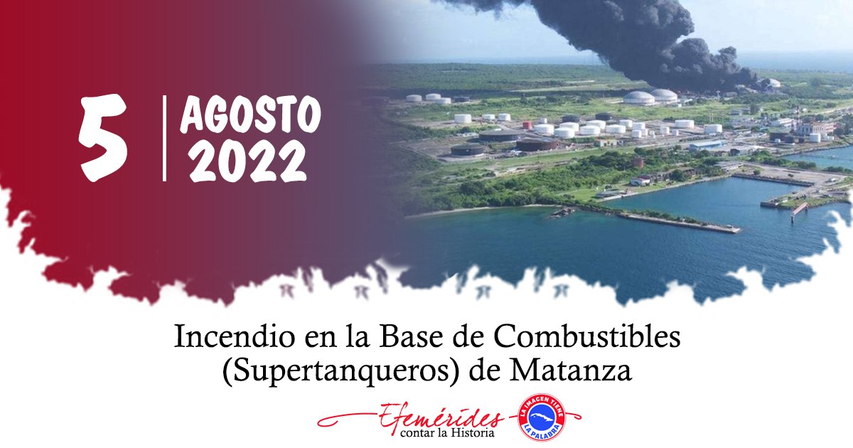 #Cuba Recordamos hoy el lamentable accidente en la Base de Supertanqueros de Matanzas,los caídos estarán siempre en el corazón de 🇨🇺
🎶La noche ha sido larga y adolorida.Pero la aurora está prometida.Que la esperanza está distraída.Y se hará la luz a nuestra medida🎶
Raúl Torres