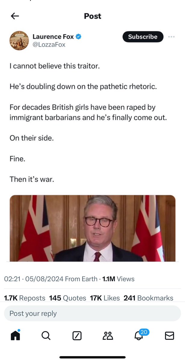 IainSlade's tweet photo. @metpoliceuk I would like to complain over this and offensive post- it’s clearly inciting racially motivated violence. 

It’s your job to investigate and prosecute acts like this, https://t.co/utlq5YvU4h
