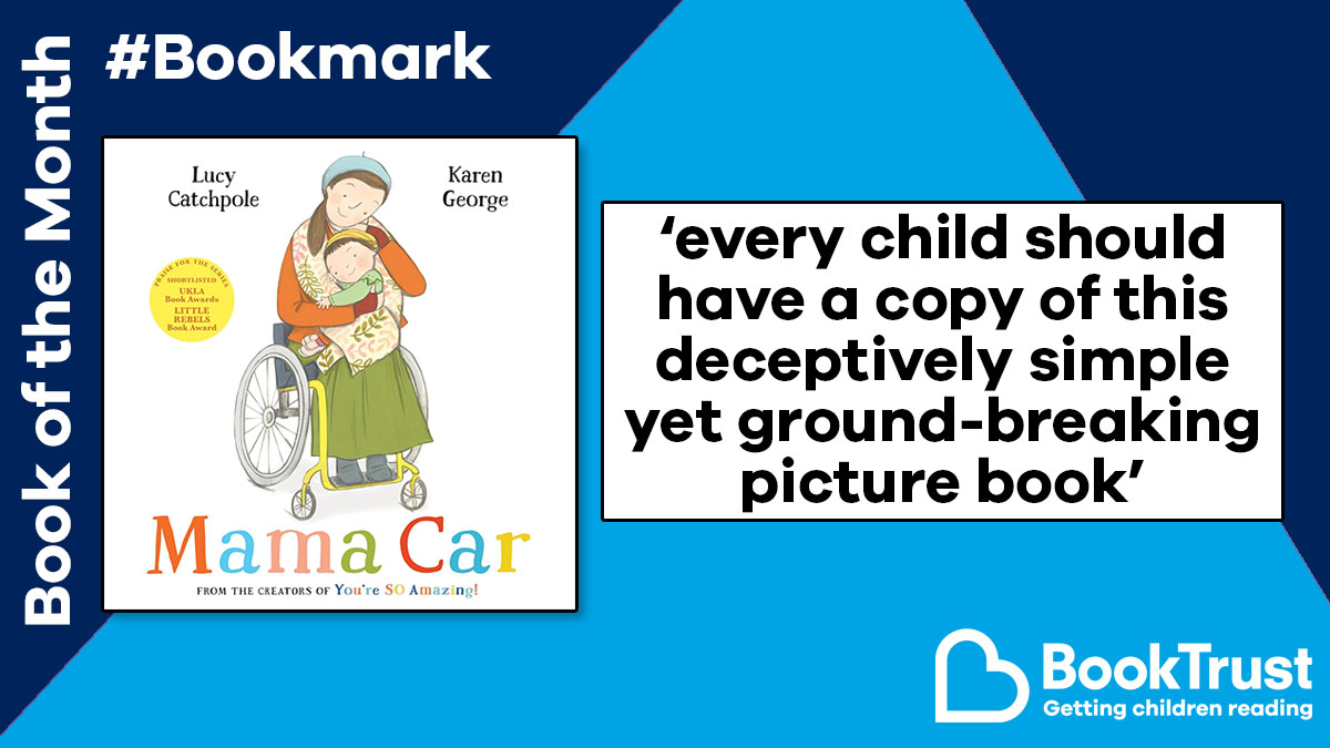 BookTrust (@booktrust) on Twitter photo Our #Bookmark Book of the Month celebrates a great read that features an authentic, positive representation of disability or neurodiversity.
For August, it's #MamaCar from Lucy Catchpole (<a href="/queenofjericho/">Lucy Catchpole</a>) and Karen George (<a href="/hughshampoo/">karen george</a>):
booktrust.org.uk/book/m/mama-ca… <a href="/FaberChildrens/">Faber Children's</a> Our #Bookmark Book of the Month celebrates a great read that features an authentic, positive representation of disability or neurodiversity.
For August, it's #MamaCar from Lucy Catchpole (<a href="/queenofjericho/">Lucy Catchpole</a>) and Karen George (<a href="/hughshampoo/">karen george</a>):
booktrust.org.uk/book/m/mama-ca… <a href="/FaberChildrens/">Faber Children's</a>