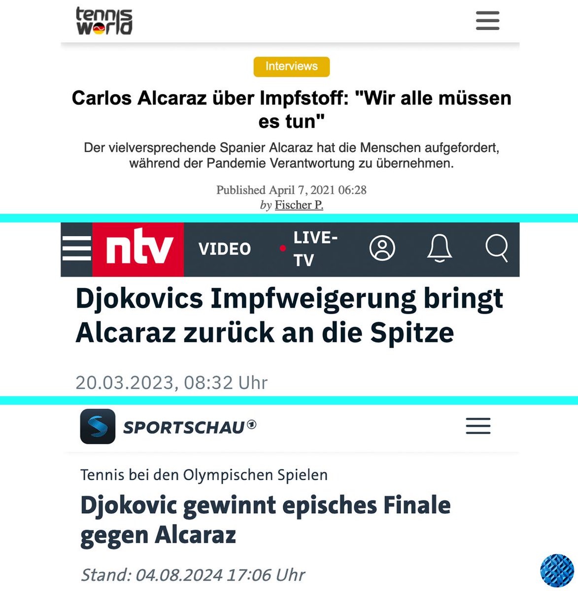 TiloatHome's tweet image. #Djokovic  - ohne #Spritze an die Spitze