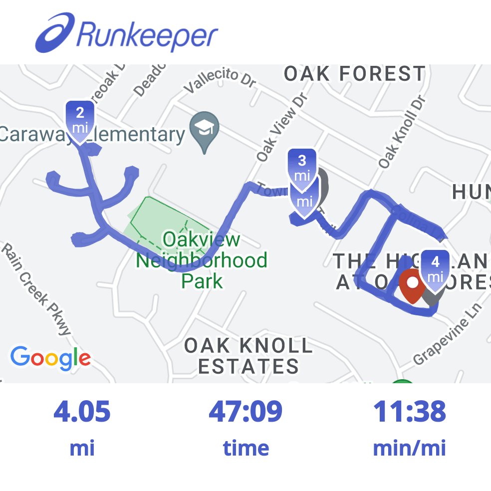 Kicking off the week with a 5 AM run.