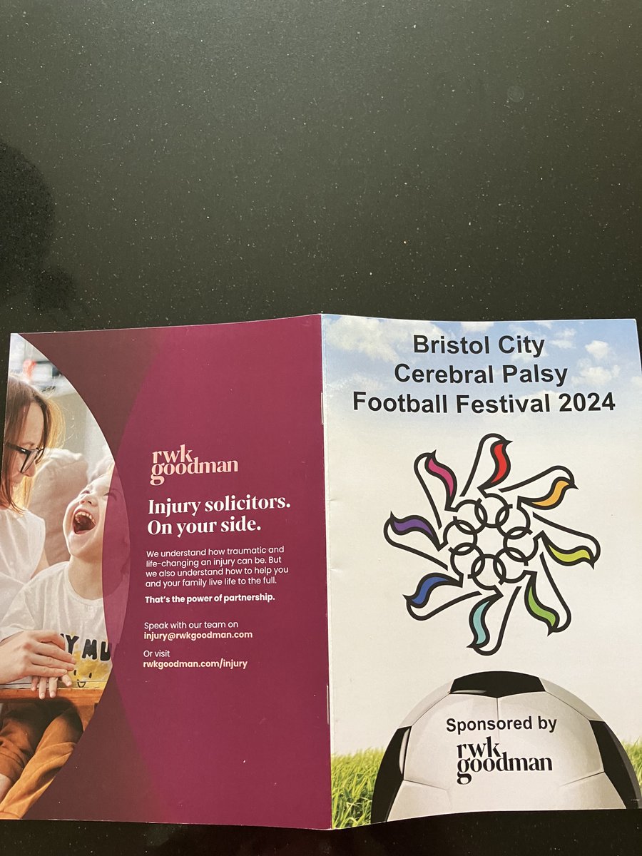 RWK_paulrumley's tweet photo. So pleased and proud to have been present on behalf of @RWKGoodman  this weekend for the @BristolCity #cerebralpalsy #football  festival in #Bristol - what an awe-inspiring event https://t.co/Xtk23KajRN