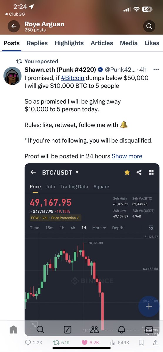 royea's tweet photo. @Punk4220 🙏 https://t.co/iWhy3jDChG