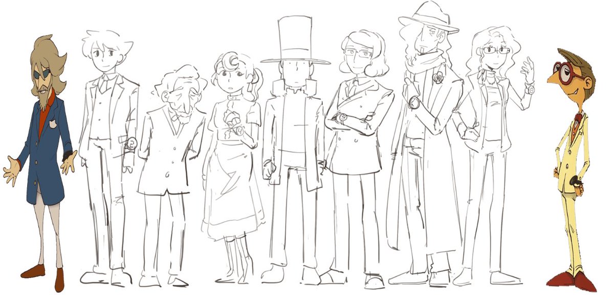 peachgoosy's tweet photo. day 99 of drawing layton and/or des everyday 
What the fuck! zero escape number ! post the 999 au (professor layton spoilers) https://t.co/qenKNZN23Y