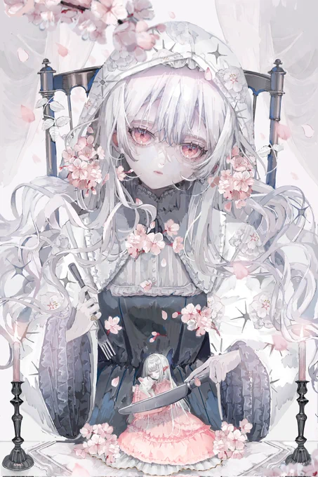 #私はこういう絵師です見た絵師全員参加 退廃的な女の子たち