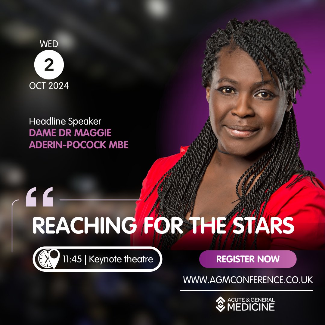 Introducing our First Headline Speaker ⭐🎤 

Dame Dr Maggie Aderin-Pocock MBE is a scientist and broadcaster referred to as the BBC’s ‘face of space’. 

Be part of this session that promises to be as inspiring as the stars above 🌟 Join us here ➡ eu1.hubs.ly/H0bybJS0
#agm24