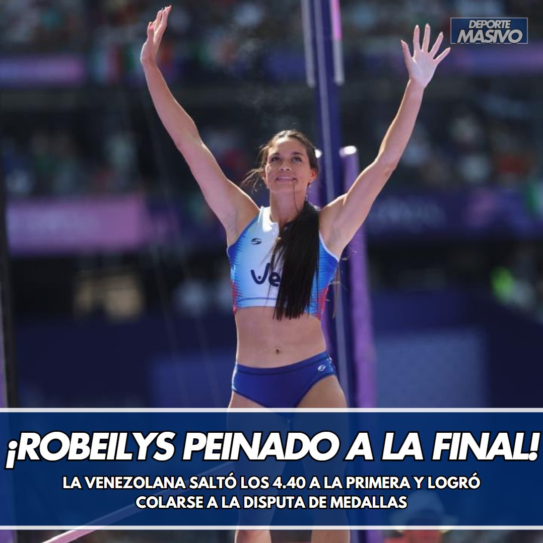 La venezolana Robeilys Peinado 🇻🇪 buscará la gloria de los #JuegosOlímpicos cuando dispute la final del Salto con Pértiga. 

Un total de 20 atletas estarán en la lucha por las medallas, entre ellas, la criolla.

#Paris2024