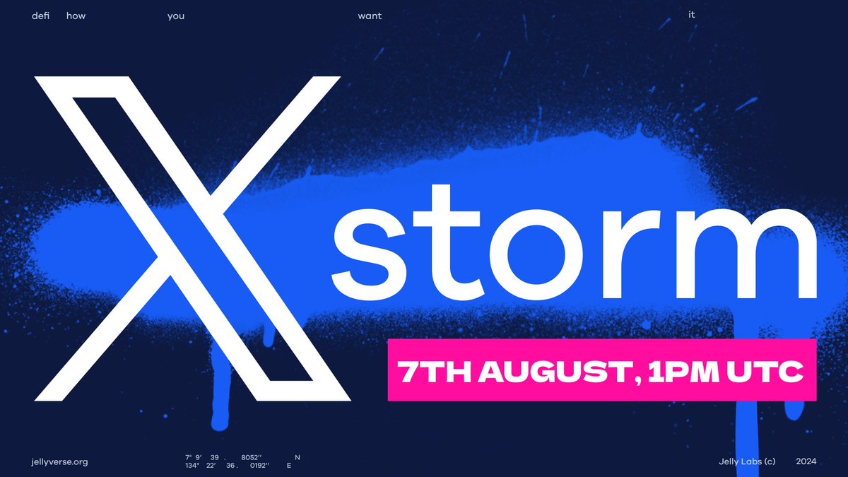 jlyvrs's tweet image. Hey Jellygang, we need your support! Let's create some waves on X together for an X Storm on the 7th of August at 1 pm UTC and let the world know about Jellyverse and its #stablepool incentives.

To give something back to you for your support, we will give out 700 $SEI Tokens,
