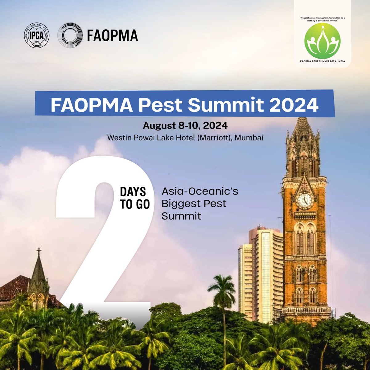 FPS2024's tweet photo. Get ready to immerse yourself in the pinnacle of pest management innovation and expertise. As the days draw closer, the excitement builds for what promises to be an extraordinary event.
#FAOPMA #fps2024 #pestsummit #brochure #india #mumbaicity #2daystogo https://t.co/btR5GXMb0Y
