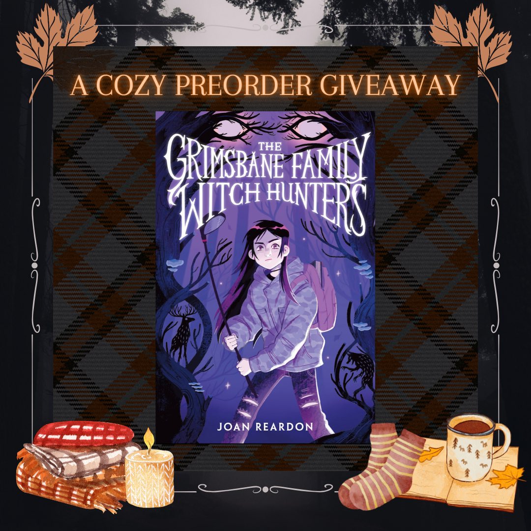 writingreardon's tweet image. 🍂 COZY FALL READING GIVEAWAY 🍂 

Because the publication of The Grimsbane Family Witch Hunters is right around the corner, I’m doing a cozy fall giveaway to ensure one lucky reader has an extra fantastic reading experience.