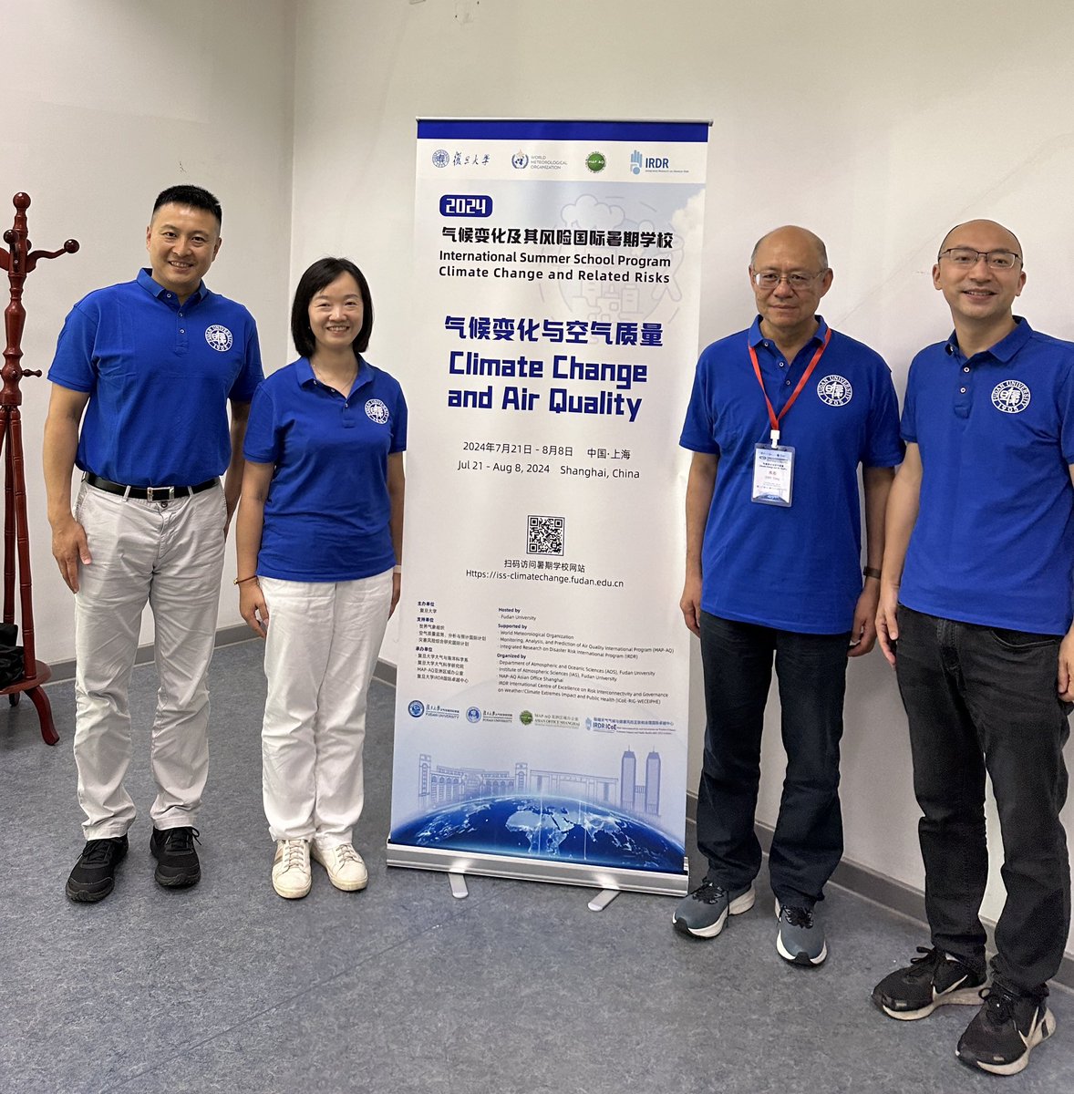 ProfJohnJi's tweet photo. I taught in the International Summer School Program on Climate Change and Related Risks
Jointly Organized by Fudan U, #WMO, MAP-AQ, #IRDR https://t.co/SBfrqmhZoi