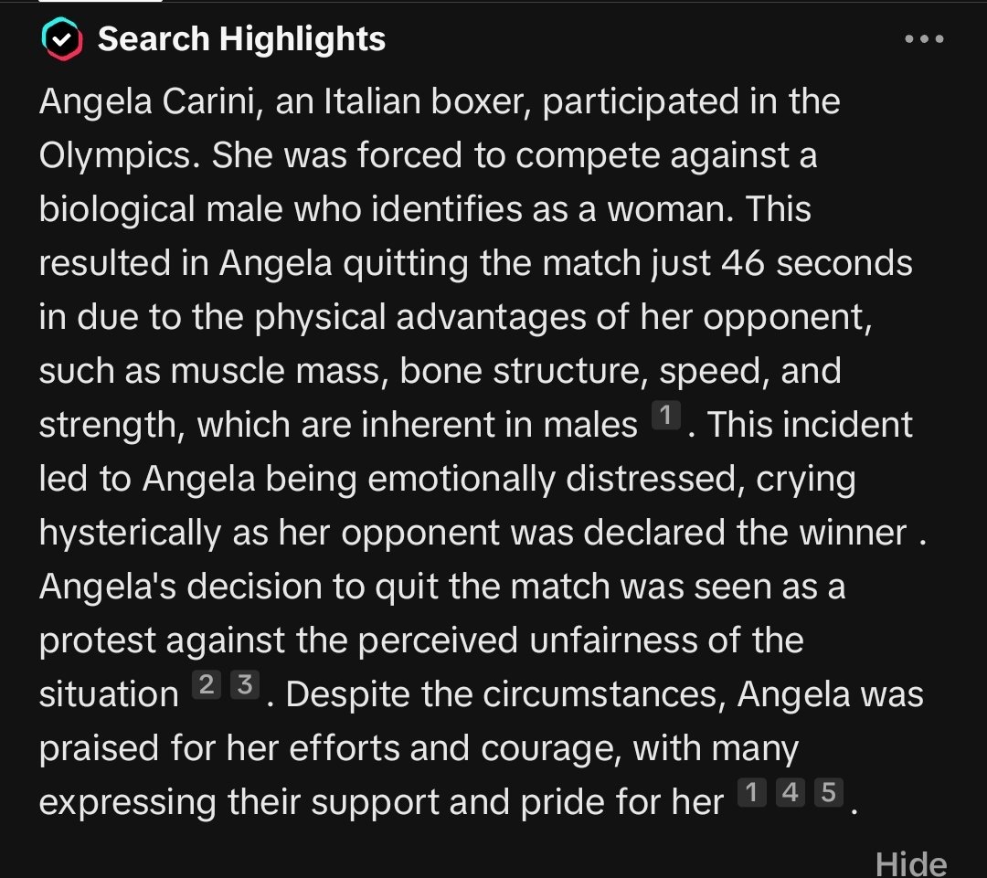 Nice <a href="/tiktok_us/">TikTok US</a> 
Looks like maybe you need a community notes feature now. Such blatant misinformation.
#OlympicGames #Imane_Khelif
