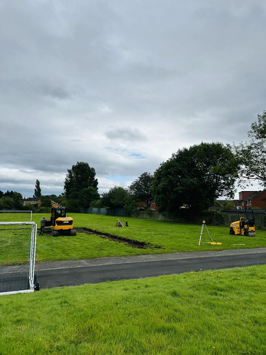 Work on our brand new all-weather sports surface starts today - and just in time for Summer Camp! ☀️ With the addition of Goalfix reverb boards this will enable more B1-specific sports from blind football to VI tennis - cricket and touch Boccia 🏏 ⚽️🎾