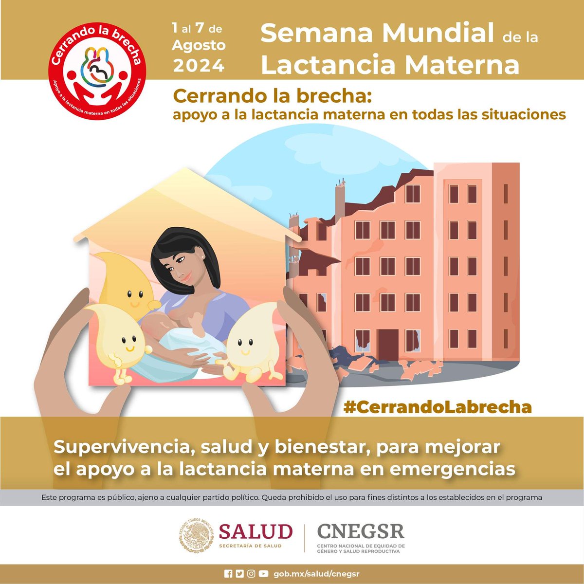 TrechoInforma's tweet image. #México | #Guerrero | Semana Mundial de Lactancia Materna 2024.
Trabajemos en apoyo a la lactancia materna con amor incondicional para beneficio de nuestras niñas y niños.

#CerrandoLabrecha
#ApoyoaLaLactanciaParaTodos
#MéxicoSMLM2024

_ @SSaludGro.

.
.
.
.
#TrechoInformativo.
