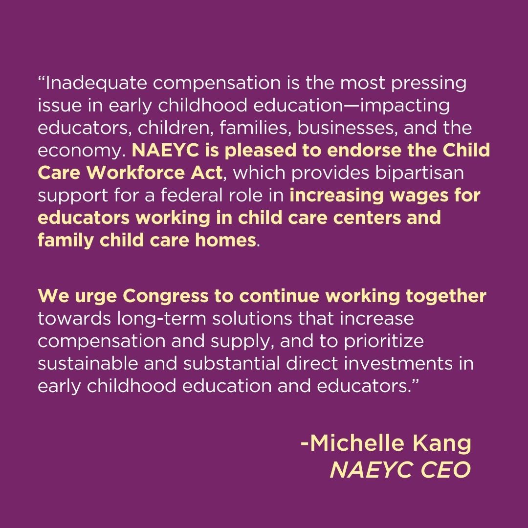 NAEYC (@naeyc) on Twitter photo NAEYC has endorsed <a href="/SenTimKaine/">Senator Tim Kaine</a> & <a href="/SenKatieBritt/">Senator Katie Boyd Britt</a> Child Care Workforce Act, which provides bipartisan support for a federal role in increasing wages for educators working in child care centers and family child care homes. Read about the bill here: shorturl.at/qBfgw NAEYC has endorsed <a href="/SenTimKaine/">Senator Tim Kaine</a> & <a href="/SenKatieBritt/">Senator Katie Boyd Britt</a> Child Care Workforce Act, which provides bipartisan support for a federal role in increasing wages for educators working in child care centers and family child care homes. Read about the bill here: shorturl.at/qBfgw