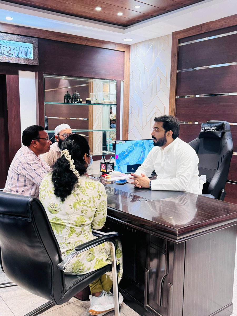 Md_MajidHussain's tweet photo. Today Conducted a review meeting with #HMWS&SB (Project Wing) GM, De's, Managers at #AIMIM Nampally Constituency Party Office Humayun Nagar, Hyderabad
@arifrizwanAIMIM ( Redhills Corporator) was present https://t.co/gGyZCcvMus