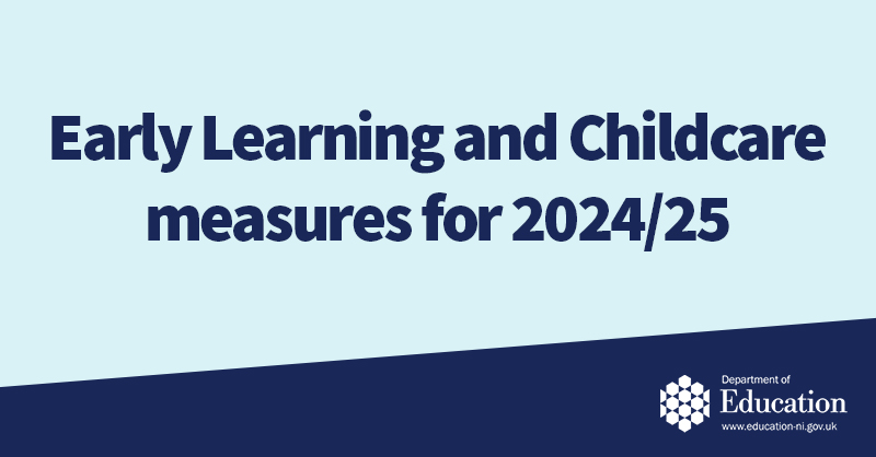 The Department has provided the Education Committee with an update on the progress made in implementing the Early Learning and Childcare measures for 2024/25.

Read more – education-ni.gov.uk/publications/e…