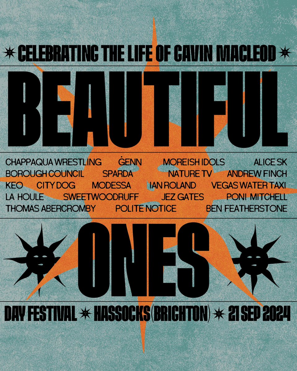 CQ WRESTLING (@cqwrestlingband) on Twitter photo OUR OWN FESTIVAL has 10 new artists added
BEAUTIFUL ONES is a celebration of our Jake’s father, and the bands mentor Gavin Macleod, who passed away a few months ago. The proceeds will be going to <a href="/CircFoundation/">Circulation Foundation</a>, 21st September, Hassocks (Brighton)
❤️
chappaqua.bigcartel.com OUR OWN FESTIVAL has 10 new artists added
BEAUTIFUL ONES is a celebration of our Jake’s father, and the bands mentor Gavin Macleod, who passed away a few months ago. The proceeds will be going to <a href="/CircFoundation/">Circulation Foundation</a>, 21st September, Hassocks (Brighton)
❤️
chappaqua.bigcartel.com