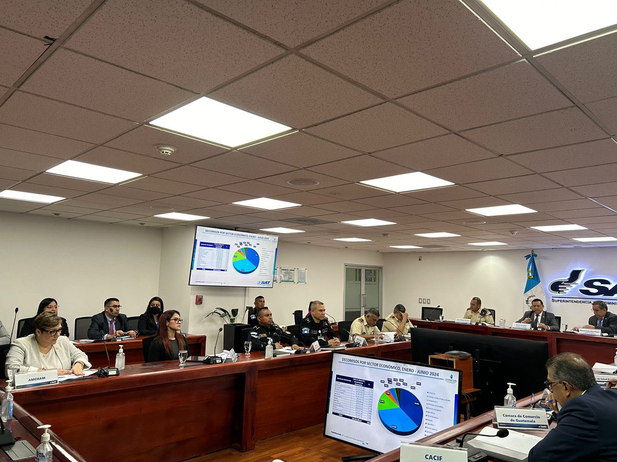 AmChamGT's tweet photo. #AmChamGT presente en el Consejo Interinstitucional para la Prevención, Combate a la Defraudación Fiscal y al Contrabando Aduanera #COINCON. Estos espacios de diálogo interinstitucionales son fundamentales para el fortalecimiento del clima de negocios, la facilitacion del comercio y la certeza jurídica.
@SATGT