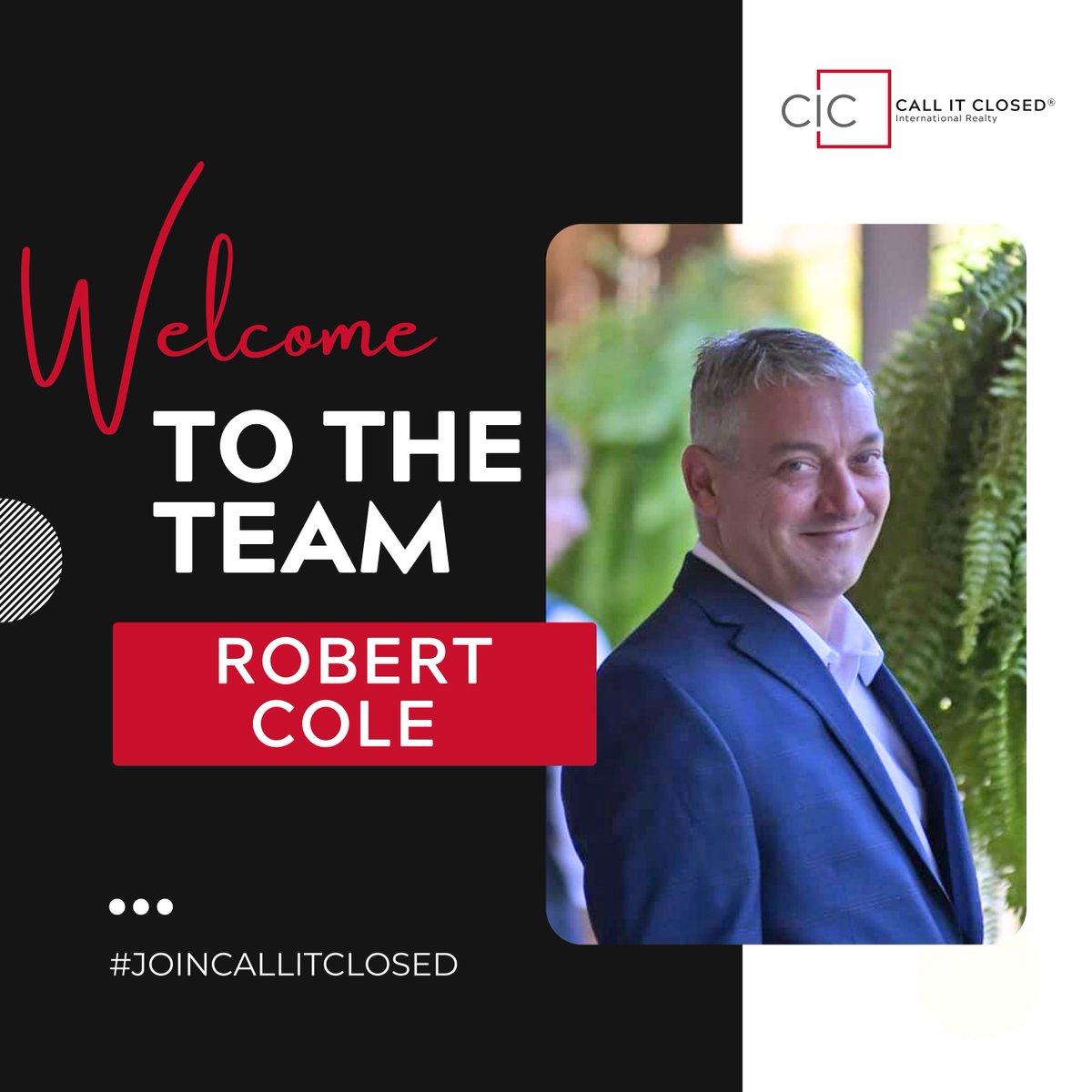 Callitclosed's tweet photo. Join us in welcoming agent Robert Cole to Call It Closed, Texas!🎉
🌐https://t.co/l4WXkzX3c8
#JoinCallItClosed #CallItClosed #CIC
#RealEstateAgent #RealEstate #NewAgent
#texasrealestate #Texasagent https://t.co/RYU3SeTVPg
